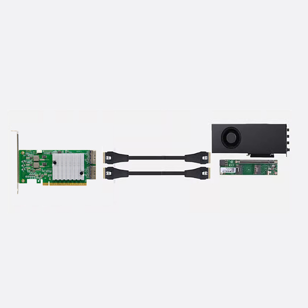 PCIe 5.0 X16 Riser Card, Dual-Port MCl0 (x8) - Image 4